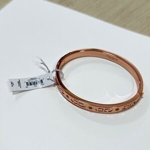 NWT Coach Rose Gold Bracelet with Dust Bag